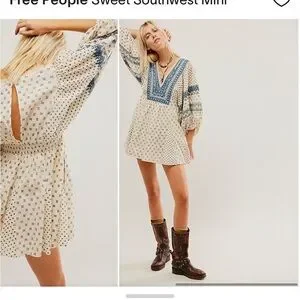 Free People Sweet Southwest Mini Dress XS